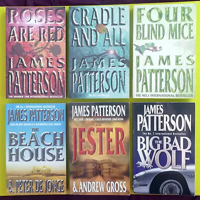 JAMES PATTERSON Bulk Lot Bundle Thriller Crime Mystery Detective Alex Cross • $20