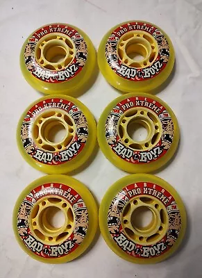 Labeda Pro Xtreme Wheels 76mm 78A Bad Boys L Set Of 6 Yellow • $30