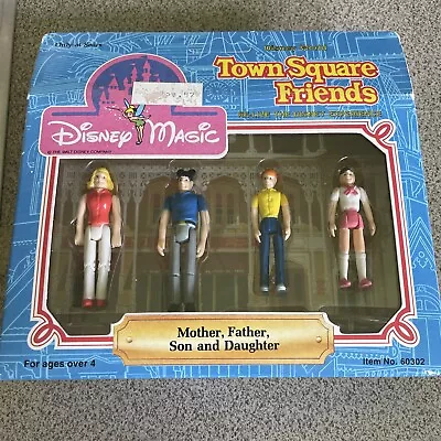 VTG 1980s Disney Magic Town Square Friends Mother Father Son And Daughter 60302 • $5