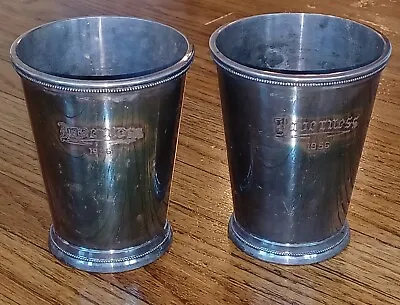 INVERNESS GOLF CLUB 1956 Mint Julep Silver Plated Cups International Silver Co. • $199.99