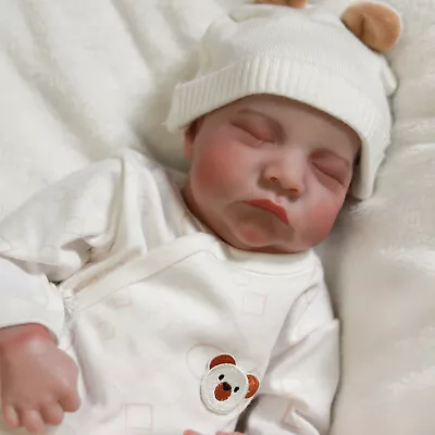 Handmade Real Reborn Baby Dolls Silicone Realistic Newborn Doll Girl Doll Xmas • £34.23