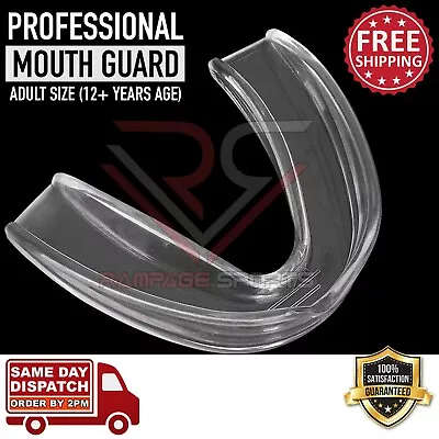  MMA Gum Mouth Guard Boxing Gel Shield Teeth Grinding Sports Senior Free Case  • $5.99