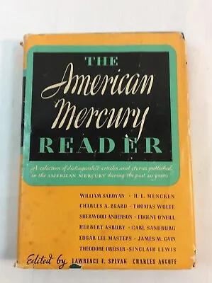 1944 The AMERICAN MERCURY READER ~ Hardcover Book With Dust Jacket Poems Stories • $20