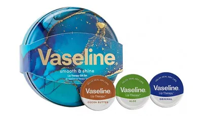 NEW Vaseline Gift Set Tin - X3 Tin's - Lip Therapy - Limited Edition Tin • £8.50