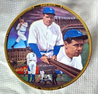 Sports Impressions “Sultan Of Swat”Babe Ruth Mini Collector 8.5   Plate • $29.99