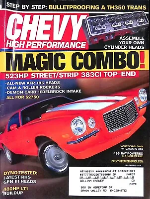 Chevy High Performance Magazine October 2006 Cam And Roller Rockers 480HP LT1 • $17.95