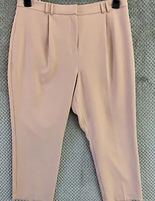 LADIES Size 18 CROPPED TROUSERS WOMENS 3/4 THREE QUARTER CAPRI CROP PANTS • £14