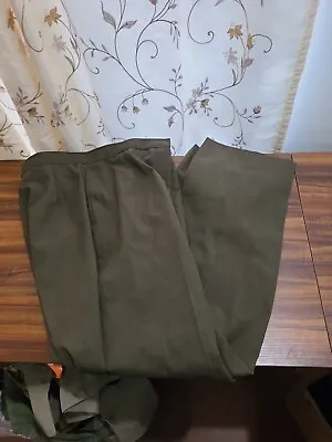 U.S. Marine Corps USMC Women's Green Service Trousers Slacks- Size 16 MT #2 • $9.99