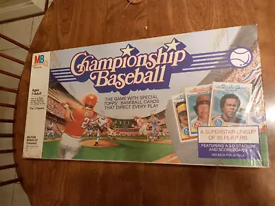 1984 Milton Bradley Championship Baseball Board Game Sealed  • $75