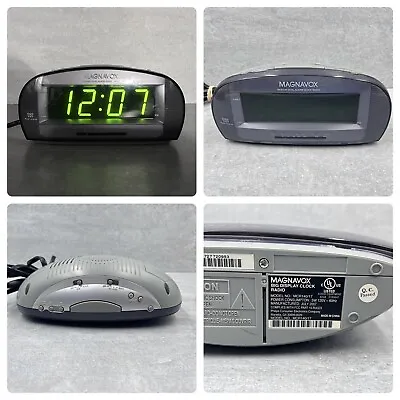 Magnavox MCR140 Dual Alarm Clock Radio AM/FM MCR140/17 Big Display TESTED! • $16.59