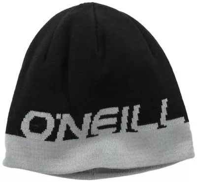 O'Neill Snow Men's Avoriax Reversable Beanie Black Out One Size Black Gray • $6