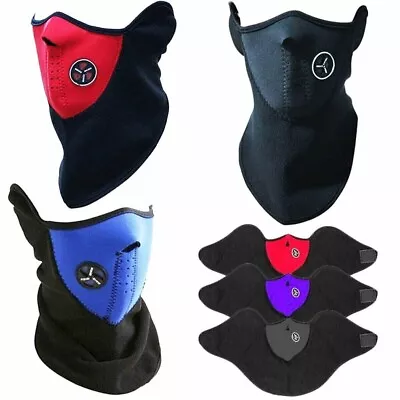 Balaclava Ski Mask Winter Windproof Fleece Thermal Half Face Mask For Men Women • $4.99