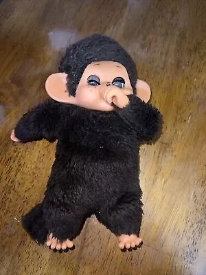 Vintage Totsy Monkey Plush 8.5” Collectible Sucking Thumb Movable Eyes Toy • $28