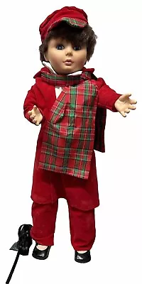 MOTION-ettes Moving Christmas Display Figure Caroling Red Boy  Unbranded • $30