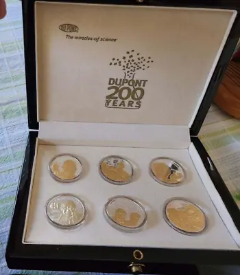 DuPont 200 Years 1 Oz .999 Silver Round Set Of Six (6) • $250