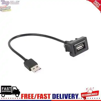 Car Dash Flush Mount USB Port Panel Plastic Extension Cable Adapter For Ralink • £3.34