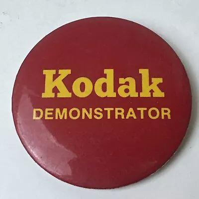 Vintage Kodak Camera Demonstrator Advertising Pinback Button Electronics Store • $5.24