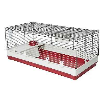 Midwest Homes For Pets Deluxe Rabbit & Guinea Pig Cage White & Red • $72.99