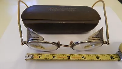 Vintage American Optical FUL-VUE Safety Glasses W/ Mesh Side Shields • $74.95