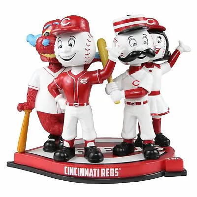 Cincinnati Reds Four Mascot Bobblehead Mr. Redlegs Mr. Red Rosie Red Gapper MLB • $599.99