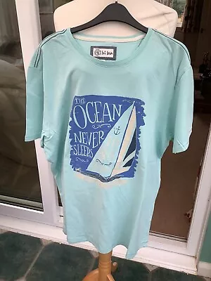Fat Face Fatface Large T Shirt Mens The Ocean Never Sleeps Sailing Vgc • £9.99