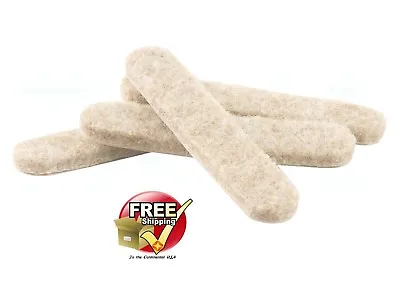 4 HEAVY DUTY 1/2  X 2-5/8  FELT PAD STRIP SLIDERS FOR LEGS CHAIR SOFA FURNITURE • $8.99