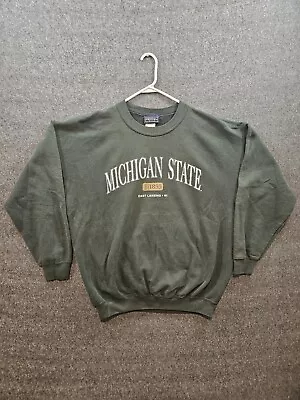 Vintage Michigan State University Crewneck Sweatshirt 2000s XL Used FAST SHIP  • $28.49