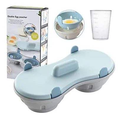 Egg Poacher Microwavable Egg Steam With Measure Cup Dishwashable Egg Maker  • $12.57