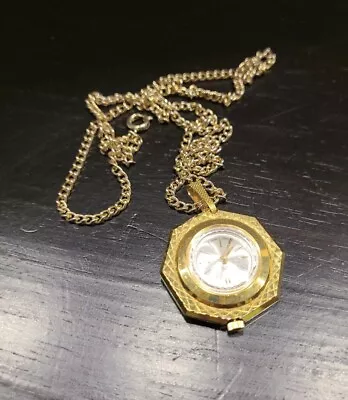 Vintage Women Pendant Watch Necklace As Is • $7.75