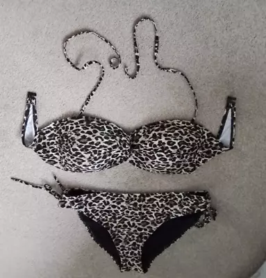 Ocean Club Size 14 Animal Print Bikini Set • £4.20