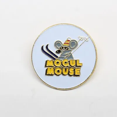 Vintage Mogul Mouse Skiing Pin Lapel Enamel Collectible • $9.98