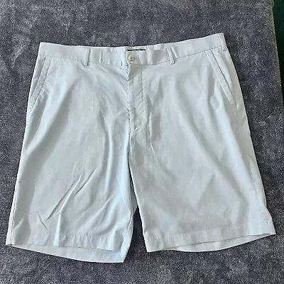 Peter Millar Crown Sport Shorts Mens 40 Embroidered Logo Pin-Striped Golf Aqua • $29.75