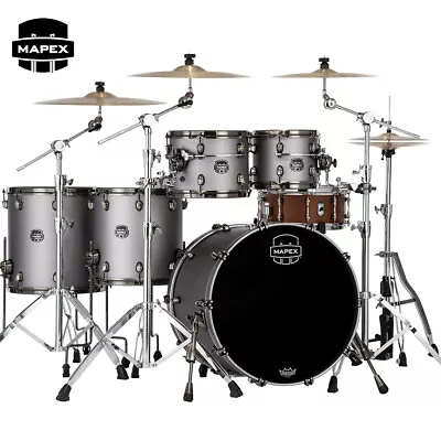 Mapex Saturn Evolution Workhorse 5pcs Birch Shell Pack Gun Metal Grey Lacquer  • $3069