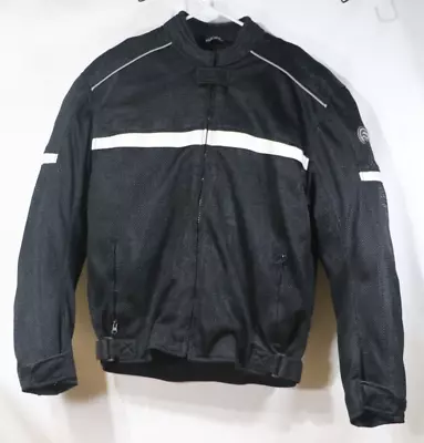 Fulmer Mesh Black Protective Armor Motorcycle Jacket Size L Riding Protection • $49.99