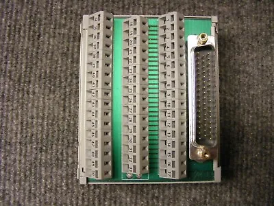 Wago 50 Pin D-Sub Terminal Block Cat No. 50036746 DIN Mount Spring Cage Cl;amp • $95