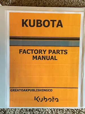 KUBOTA B21 Tractor Parts Manual Master Parts Manual Binder • $29.88