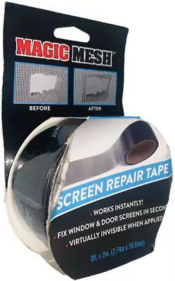 Magic Mesh Screen Strong Adhesive Repair Tears Tape Patch Up Fix Widow Door Net • $12.49