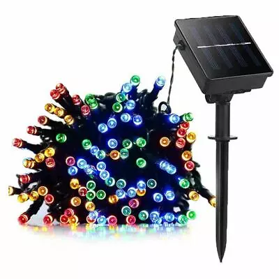 100 LED Solar String Lights Outdoor Garden Party Xmas Fairy Wedding Lamp • $9.68