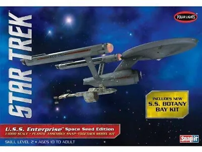£30.99 • Buy Polar Lights 1:1000 Star Trek TOS USS Enterprise Space Seed Edition Plastic Kit