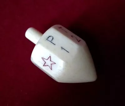 #135 - Antique Bone Put & Take Gaming 6 Sided Spinner Napoleonic Prisoner Of War • £151.07