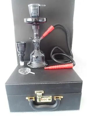 1 Pipe Shisha Hookah 18  Full Set & Free Coil Foil Tips Tong Clipper Gift Box • £69.99