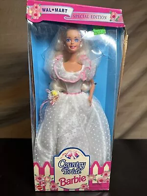 1994 Barbie Country Bride Doll Mattel Walmart Special Edition Damaged Box • $10