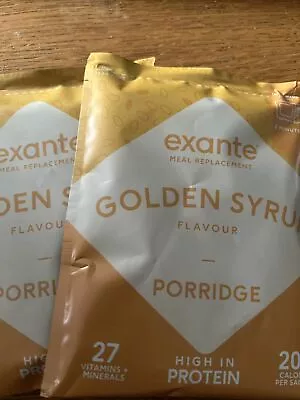 £16.25 • Buy 10 X Exante Meal Replacement Golden Syrup Porridge