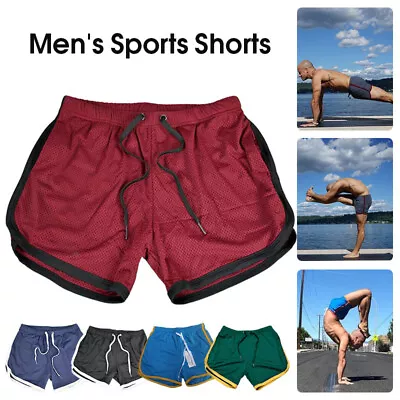 Men's Running Shorts Sports Fitness Short Pants Quick Dry Gym Shorts • $11.17