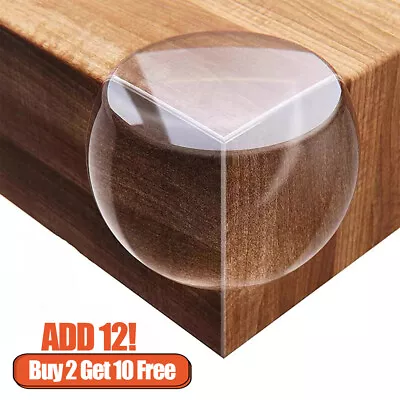 Clear Corner Edge Guard Cushion For Baby Kids Safety Table Protector Bumper PVC • £2.02