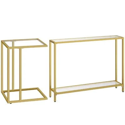 Side Table Bedside Table End Table Console Table Hallway Table Gold Sofa Table • £37.99
