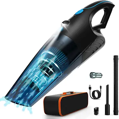 Handheld Vacuum Cordless Car Vacuum 10000Pa Powerful Suction Rechargeable Cleane • $42.99