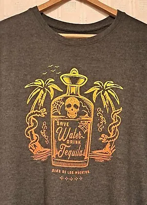 Jacamo VGC Mens Grey T-shirt With Mexican Themed Print Size XL  • £9.95