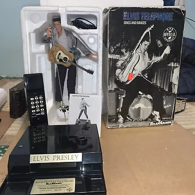 1996 Official Epe Telemania Elvis Presley Singing Dancing Telephone Used In Box • $90