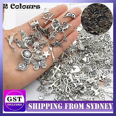 Bulk Tibetan Silver Mixed Charms Pendants For Jewelry DIY Making Craft Findings • $6.29